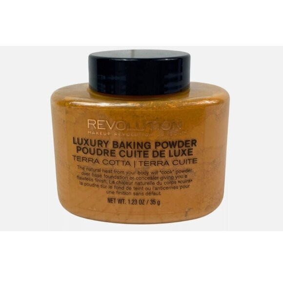 Revolution Luxury Baking Powder Terra Cotta 1.23 Oz Makeup Setting Brightening - Picture 1 of 3